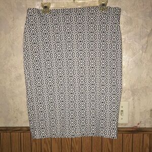 Black,white & gray 89th & Madison pencil skirt (L)